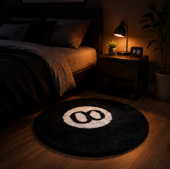 Eight Ball Tufted Rug