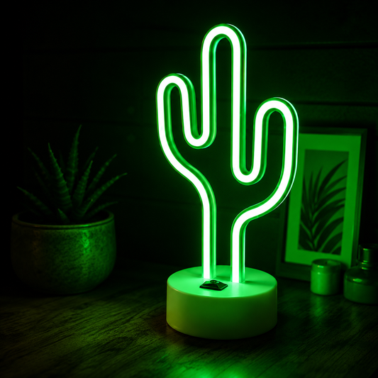 Cactus Neon Sign Light