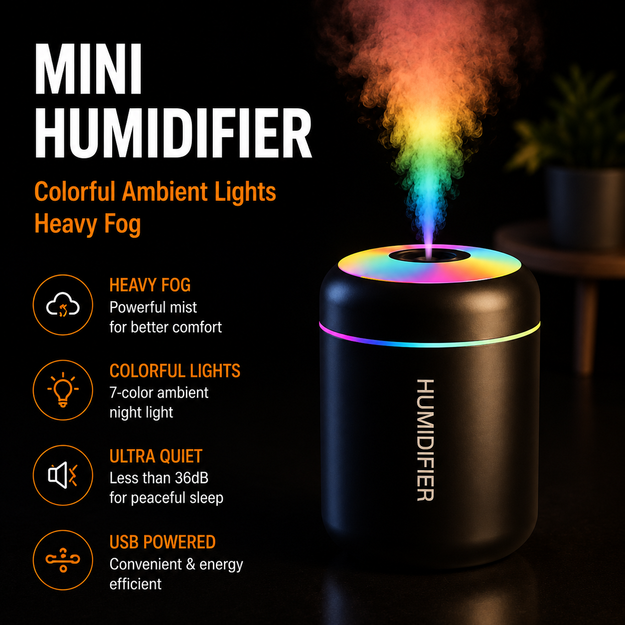 AuraMist Mini Humidifier