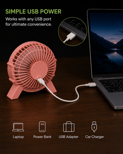 Mini Desktop Fan