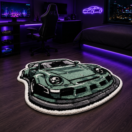 Retro Racer Tufted Rug