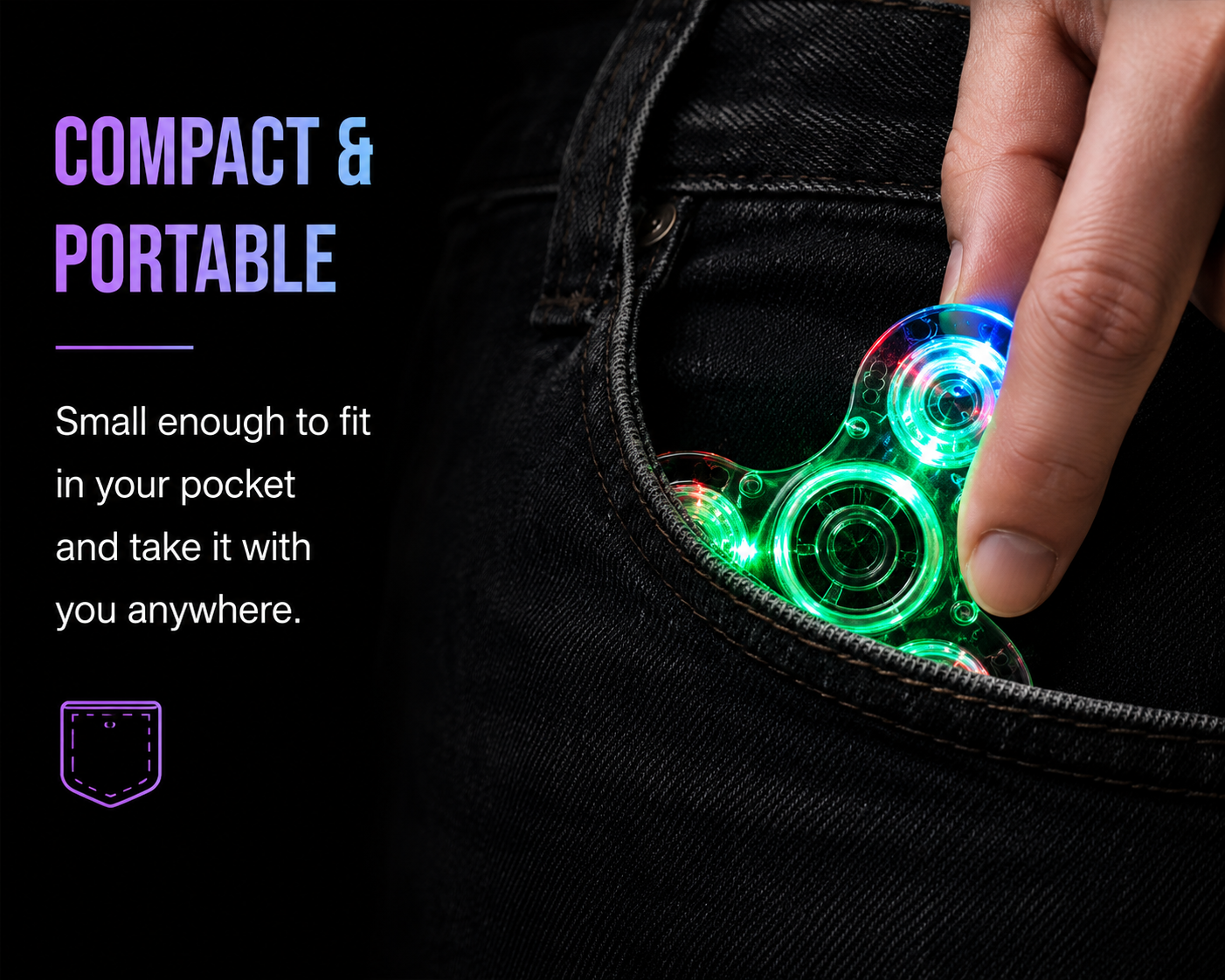 LED Light-Up Fidget Spinner