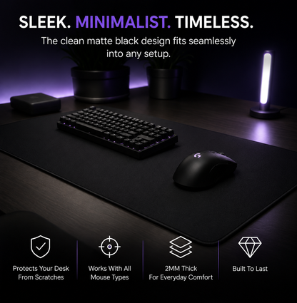 Midnight Extended Mouse Pad